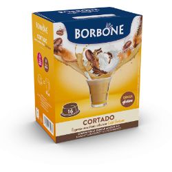 16 Capsule Borbone Compatibili macchine Lavazza A Modo Mio CORTADO AL GUSTO DI CAFFÈ MACCHIATO