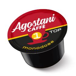 Immagine di 100 Capsule caffè Agostani TOP Cremoso monodose, compatibili macchine Lavazza BLUE e Lavazza In Black